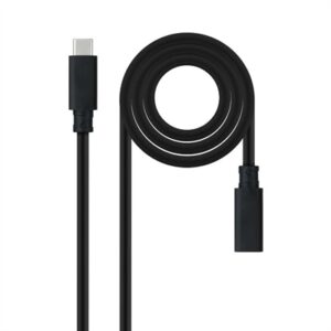 Cable nanocable usb - c 3.2 gen2x2 100w c - m - h 1.5m alargador