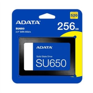 Disco duro interno solido ssd adata ultimate su650 256gb 2.5 pulgadas sata3