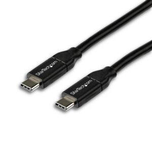 Cable usb tipo c startech 2m -  macho - macho -  negro