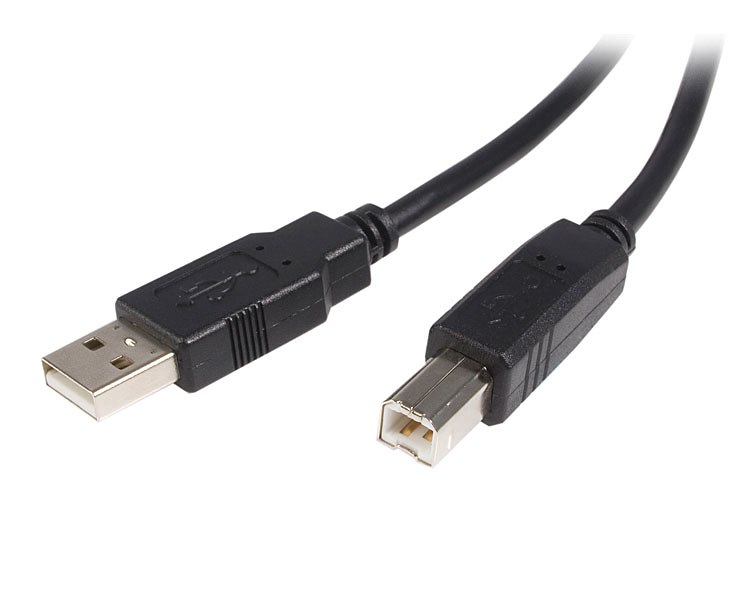 Cable usb tipo b a usb tipo a startech 3m -  macho - macho -  negro