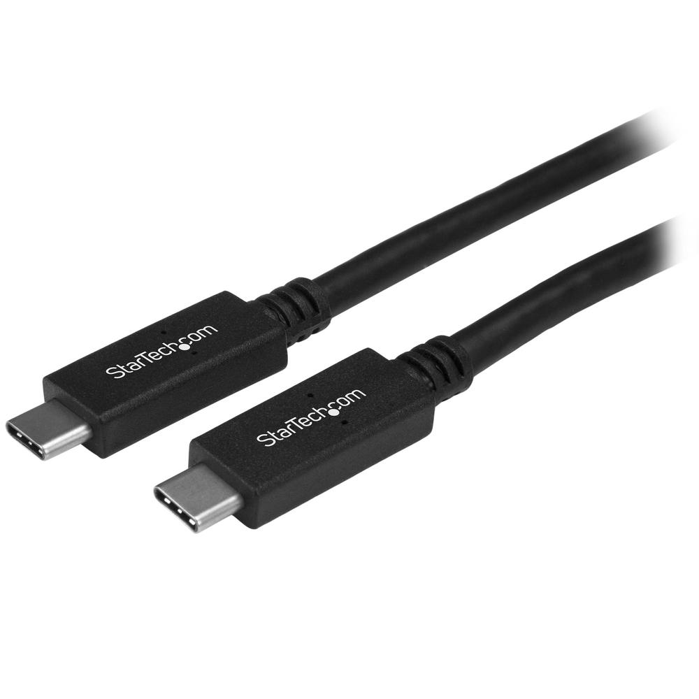 Cable usb tipo c startech 0.5m -  macho - macho -  negro