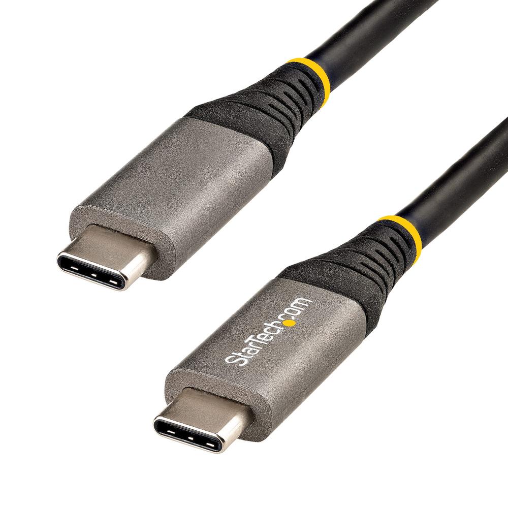 Cable usb tipo c startech 0.5m -  macho - macho -  negro