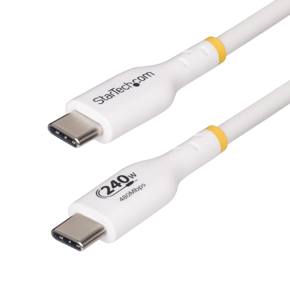 Cable usb tipo c startech 1m -  macho - macho -  blanco