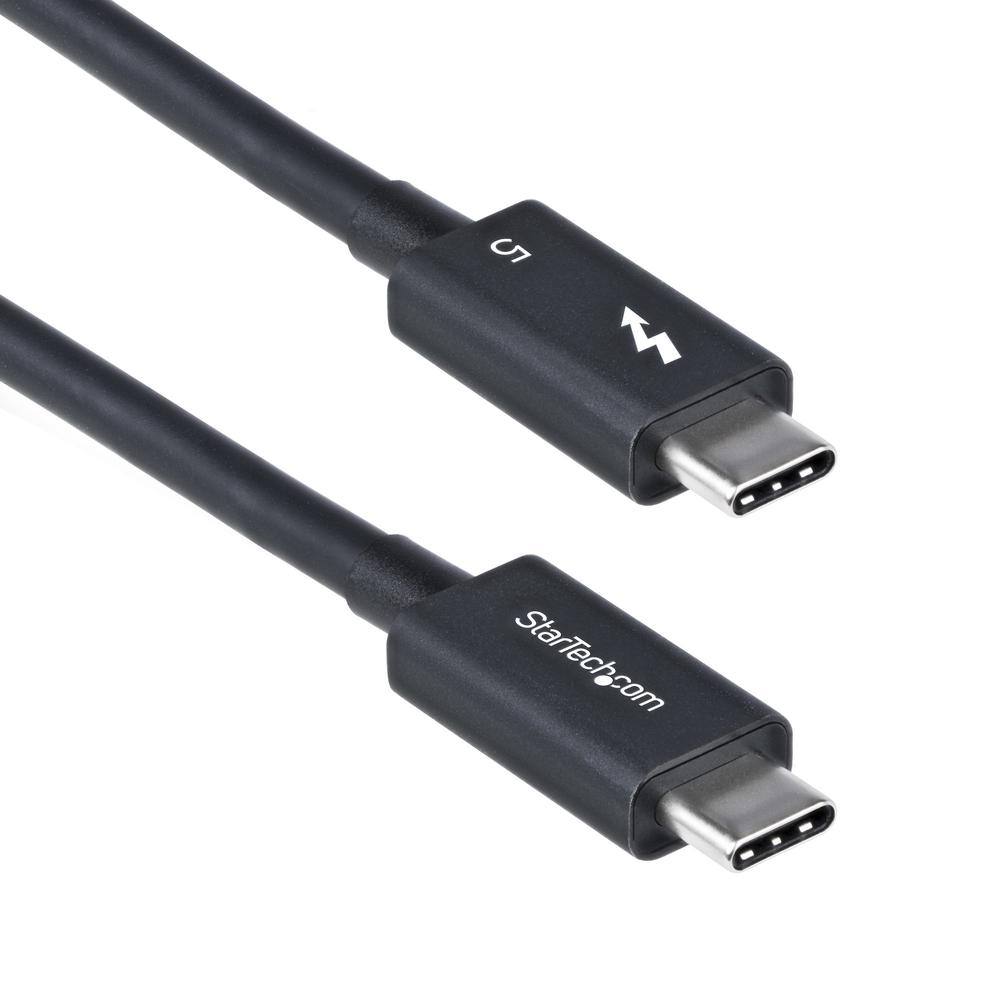 Cable usb tipo c startech 0.8m -  macho - macho -  negro