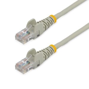Cable de red startech latiguillo rj45 utp cat5e 5m gris