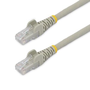 Cable de red startech latiguillo rj45 lszh u - utp cat6 0.5m gris