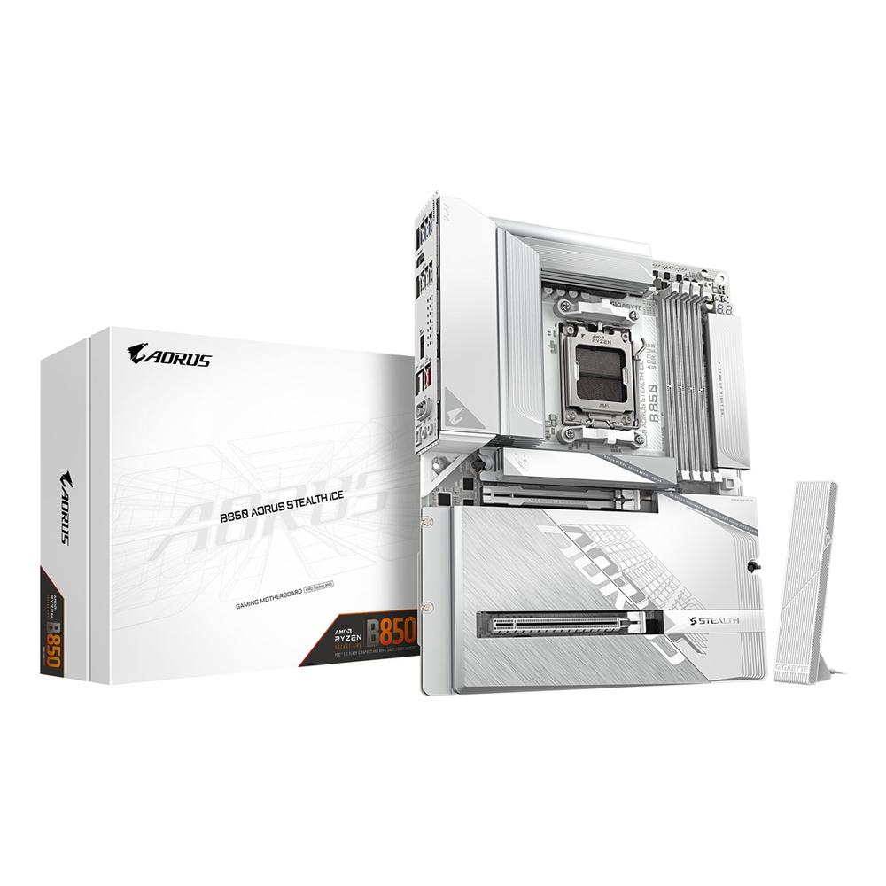 Placa base gigabyte b850 aorus stealth ice atx am5 -  4x ddr5 -  2x sata3