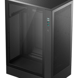 Caja ordenador gaming deepcool ch170 plus matx cristal templado negra