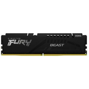 Memoria ram ddr5 8gb kingston - 6000mt - s - fury beast - c30 - negro
