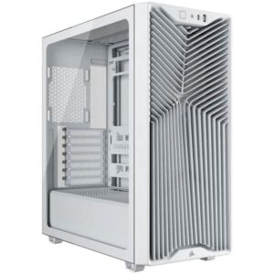 Caja ordenador gaming corsair 3200d rs atx cristal templado blanca