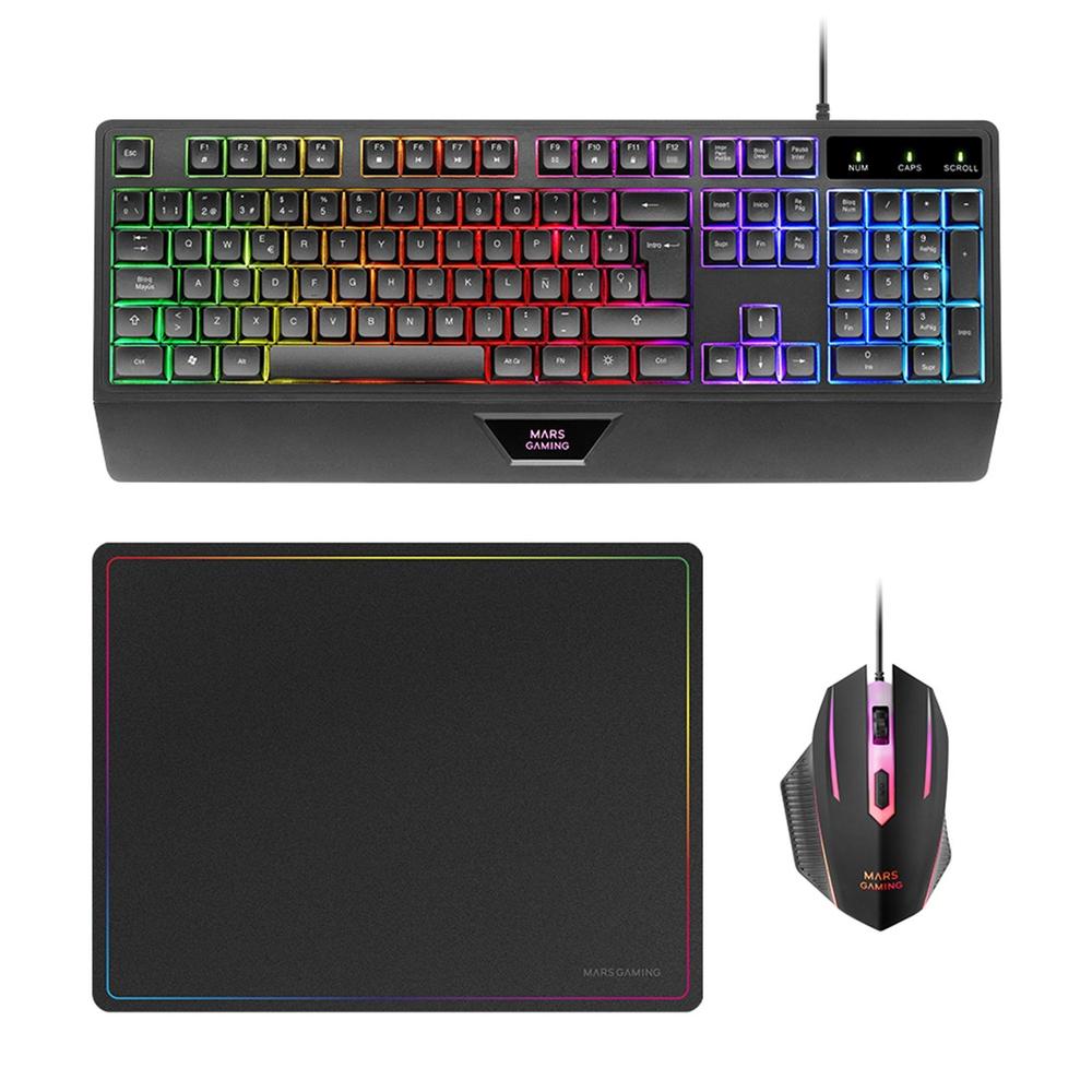 Kit mars gaming mcp124pt 3 en 1 negro portugues