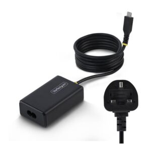 Cargador portatil startech 65w usb tipo c negro