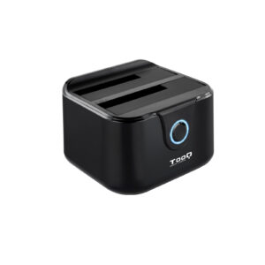 Base dock discos sata tooq 2 bahias 2.5 pulgadas -  3.5 pulgadas - usb 3.0 - funcion clonacion