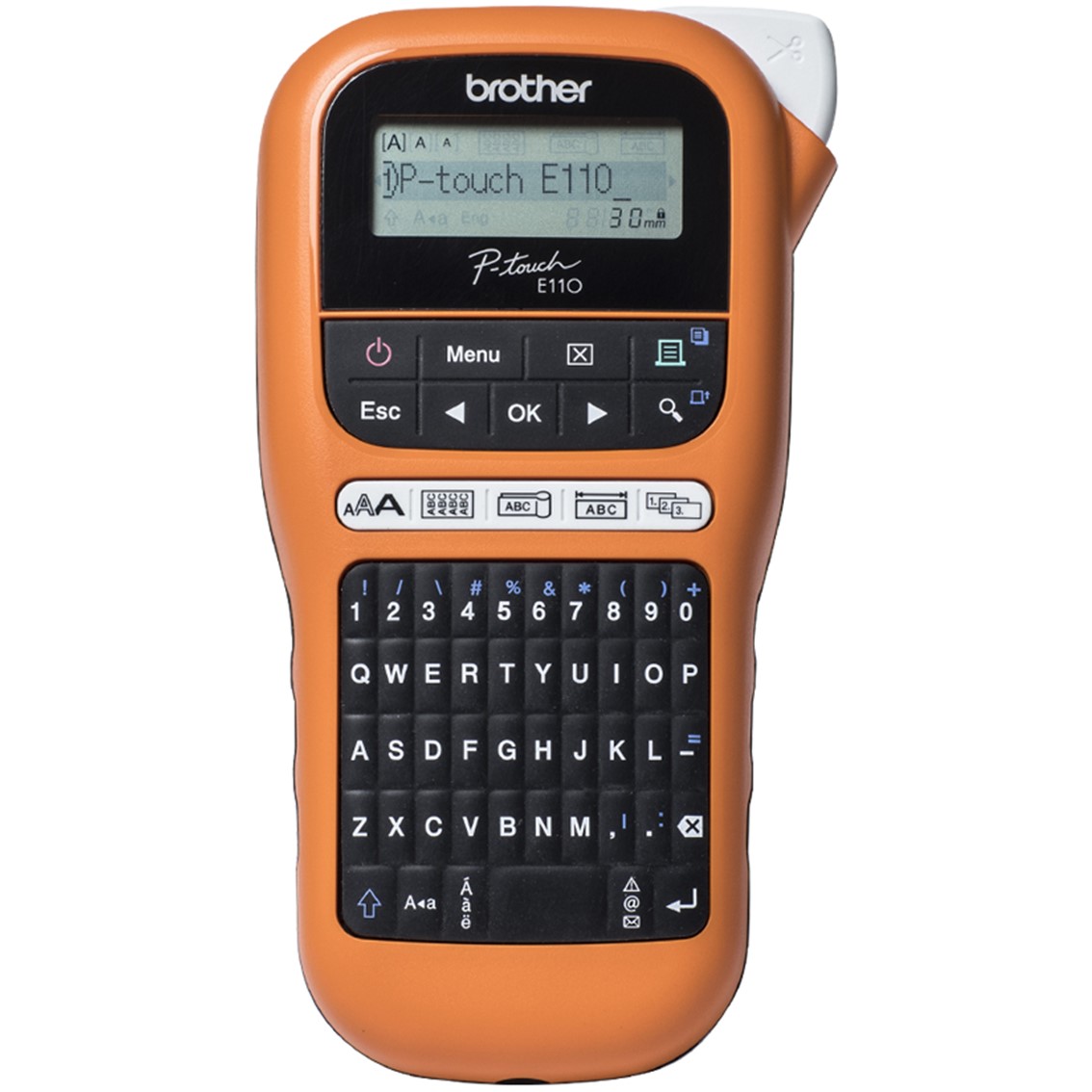Rotuladora brother pte110vp lcd -  2 lineas -  teclado qwerty -  teclado numerico