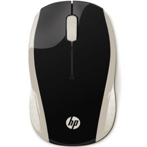 Raton inalambrico hp wireless 200 negro - oro