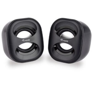 Altavoces 2.0 equip life mini 6w rms color negro jack 3.5 pulgadas alimetancion usb
