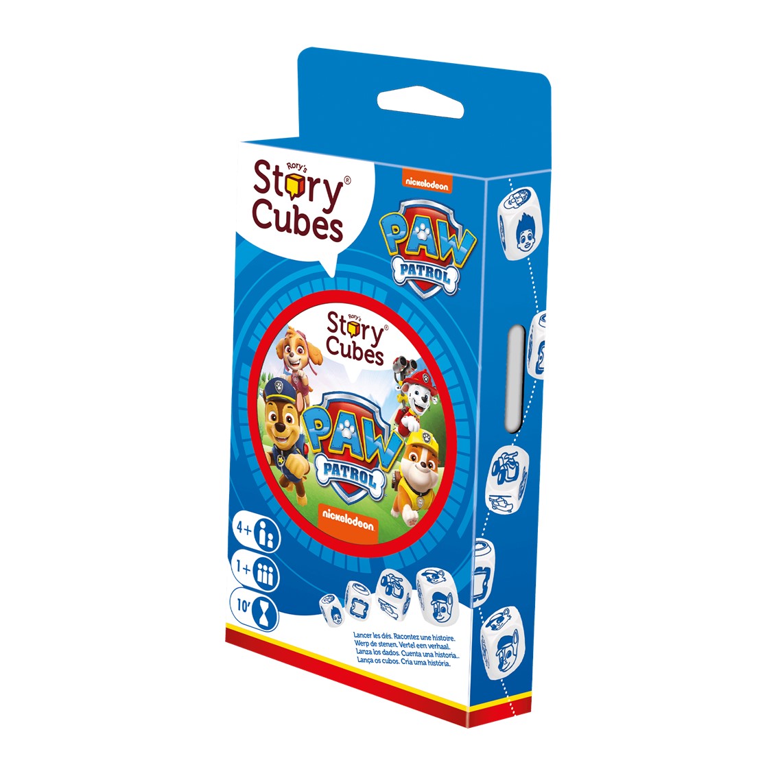 Juego de mesa story cubes: patrulla canina edad recomendada 4 años