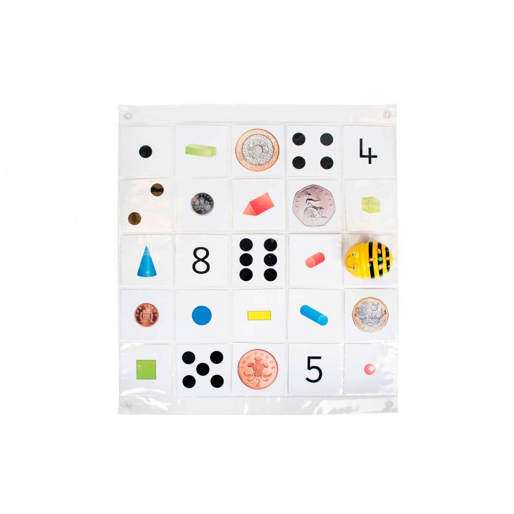 Tapete bee - bot tts transparente grid mat 5x5