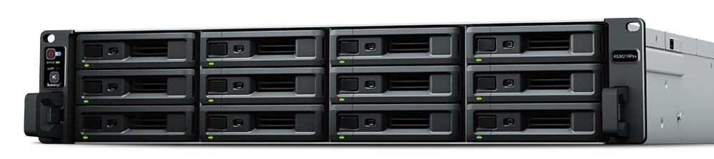 Servidor nas synology rs3621rpxs 2u 12bay 2.2 ghz 6c 8gb ddr4 4x 1gbe 2x usb3.2 rps