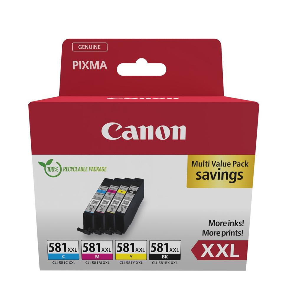 Multipack tinta canon cli - 581xxl bk - c - m - y
