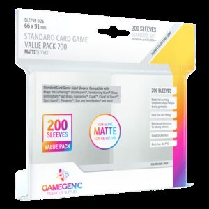 Fundas de cartas gamegenic matte standard card game value pack 200 unidades
