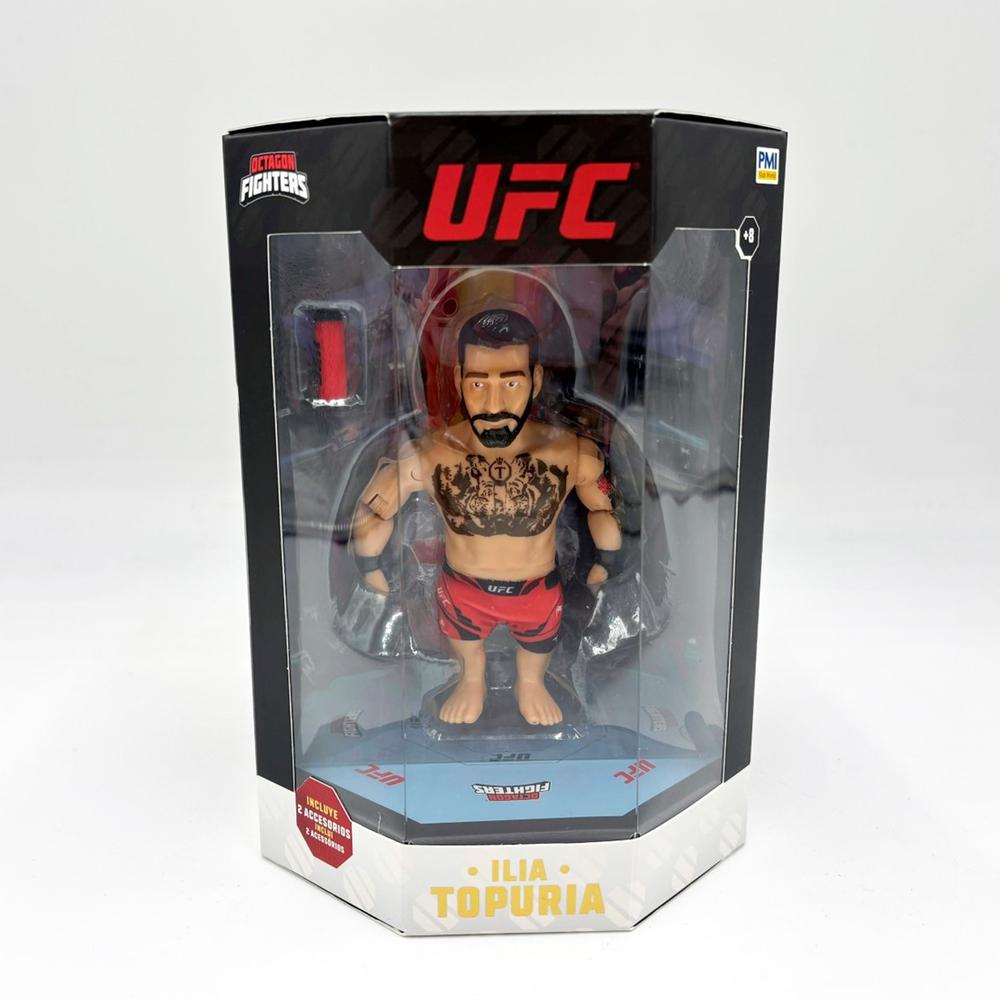 Ufc leyendas: maxi figura articulada + accesorios surtido -  ilia topuria