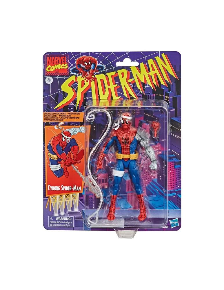 Figura hasbro spiderman marvel legends vintage cyborg spiderman