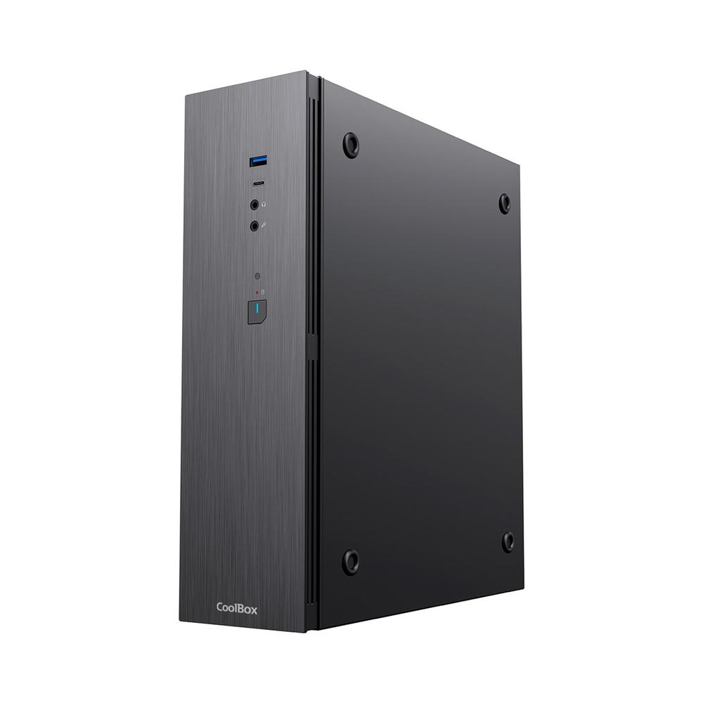 Caja ordenador coolbox t370 - bz matx negro con fuente tfx bronze