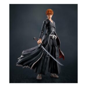 Figura tamashii nations bleach sh figuarts ichigo kurosaki - getsugatensho -  15.5cm
