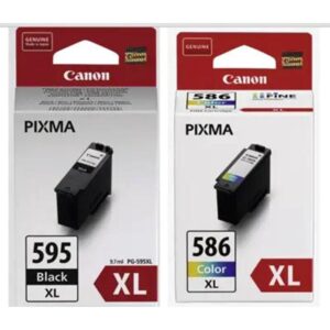 Multipack canon pg - 595xl - cl - 586xl pvp 4x6 photo paper gp - 501 50 hojas