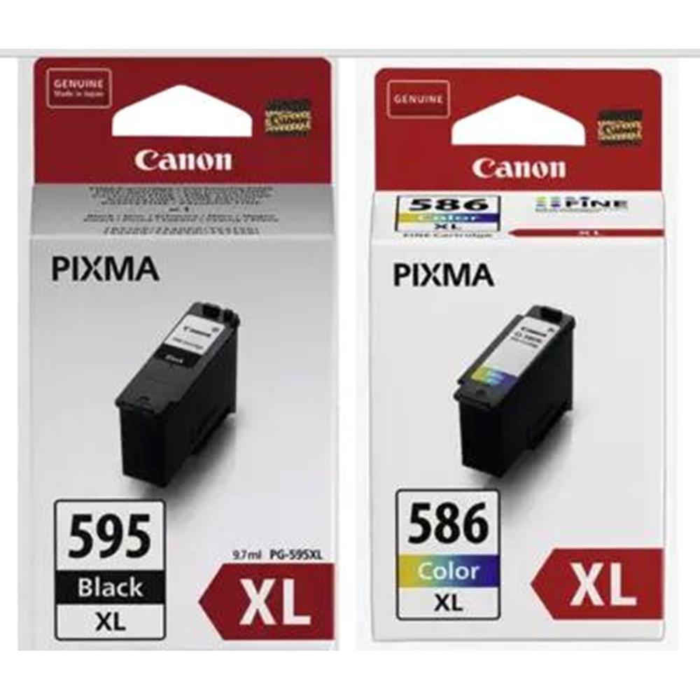 Multipack canon pg - 595xl - cl - 586xl pvp 4x6 photo paper gp - 501 50 hojas