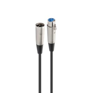 Cable xlr fonestar 5m -  macho - hembra -  negro