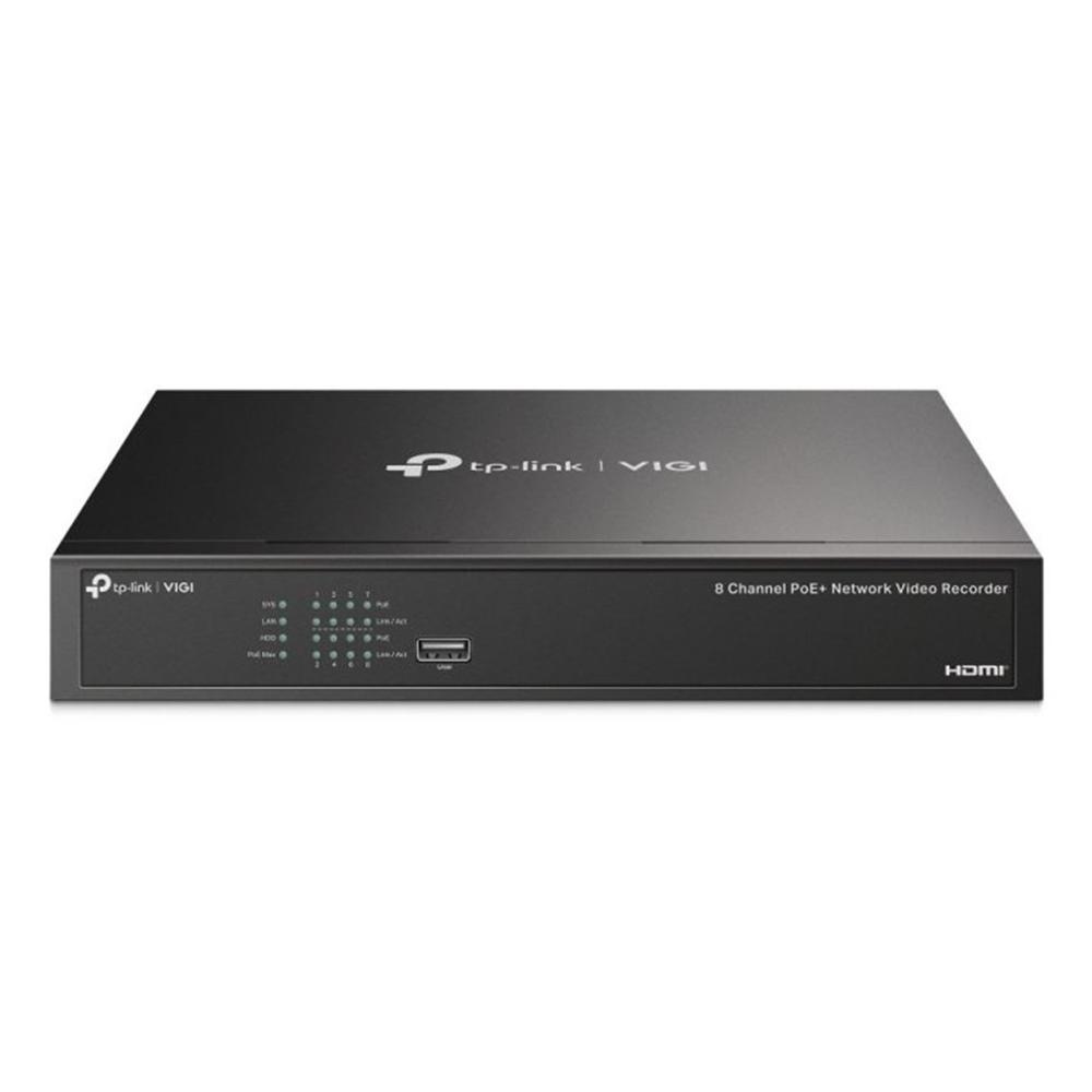 Videograbador seguridad tp - link vigi nvr1008h - op 8 canales 16mp 8xrj45 poe+ 53w hdmi 4k h.265+ sata 2xusb