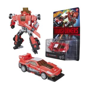 Figura hasbro transformers x hot wheels gt - scorcher