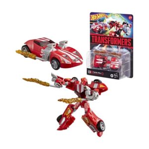 Figura hasbro transformers x hot wheels twin mill