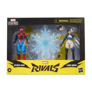 Figura hasbro marvel rivals spider - man & luna snow