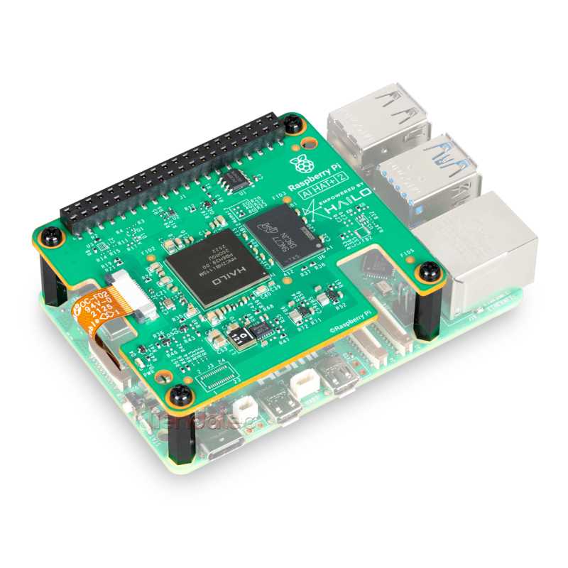 Kit oficial raspberry pi kit ai ai hat+ 40 tops