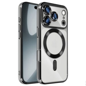 Carcasa COOL para iPhone 17 Pro / 18 Pro Magnética Borde Negro